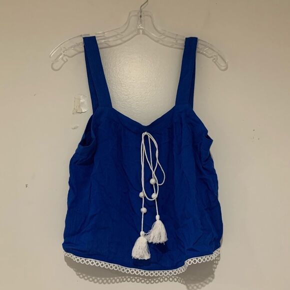 BB Dakota Sleeveless Blue Top new no tag - Picture 1 of 5